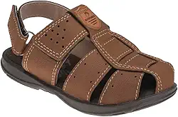 Sandalia Masculina Infantil Papete Menino Minipasso Marinho e Marrom.