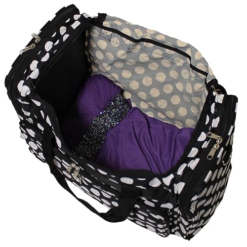 Image of World Traveler 81T16-635 Duffle Bag, One Size, Black White Dot II