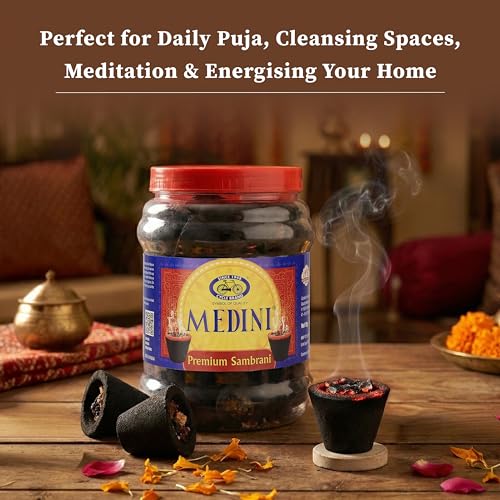 Image of Cycle Pure Medini Premium Sambrani Cups - Long-Lasting Aromatic Dhoop for Daily Puja & Spiritual Rituals