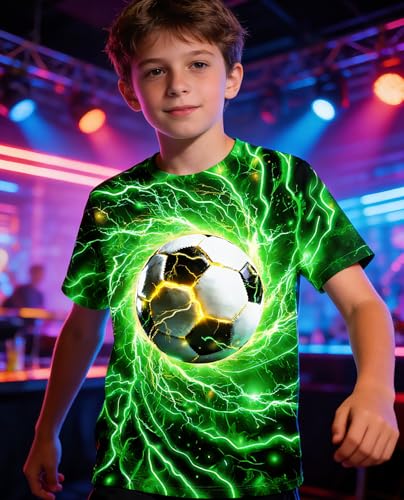 Image of uideazone Tshirts for Boys Kids Short Sleeve T-Shirt 3D Graphic Tee Shirts Tops Clothes 4-16 Years