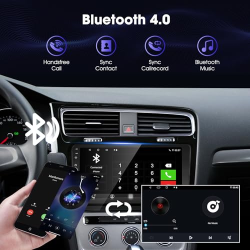 EZoneTronics Android 13 Autoradio für VW Golf 7 MK7 Golf VII 2012-2020 mit Wireless Carplay Android Auto Touchscreen GPS Navigation Mirrorlink Bluetooth USB SWC WLAN FM RDS Radio DAB Player 2G + 32G