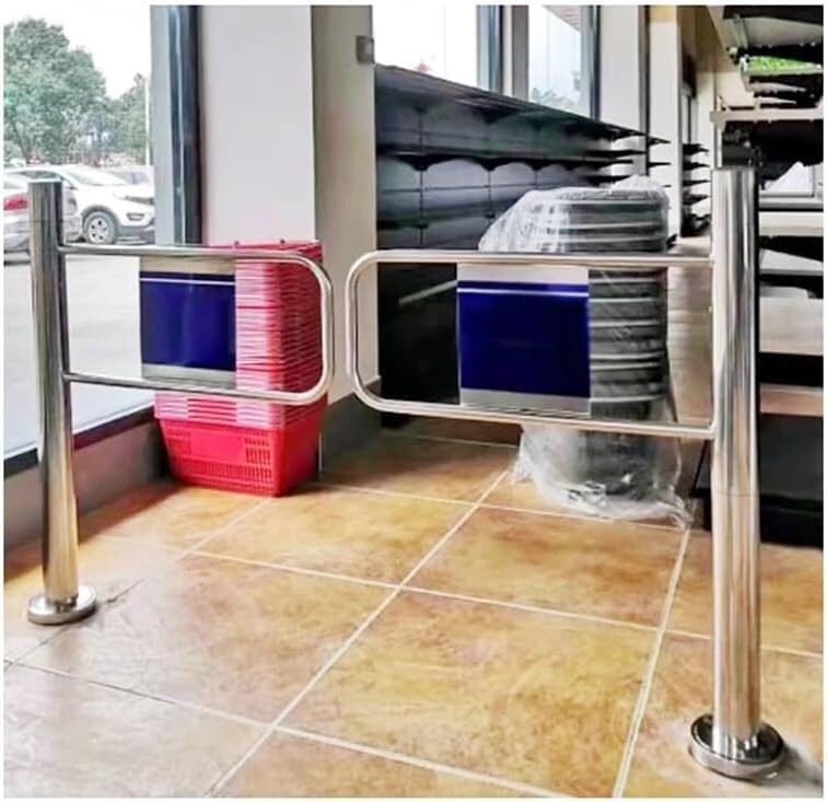 Porte de sécurité automatique pour l'accès fluide des clients au supermarché