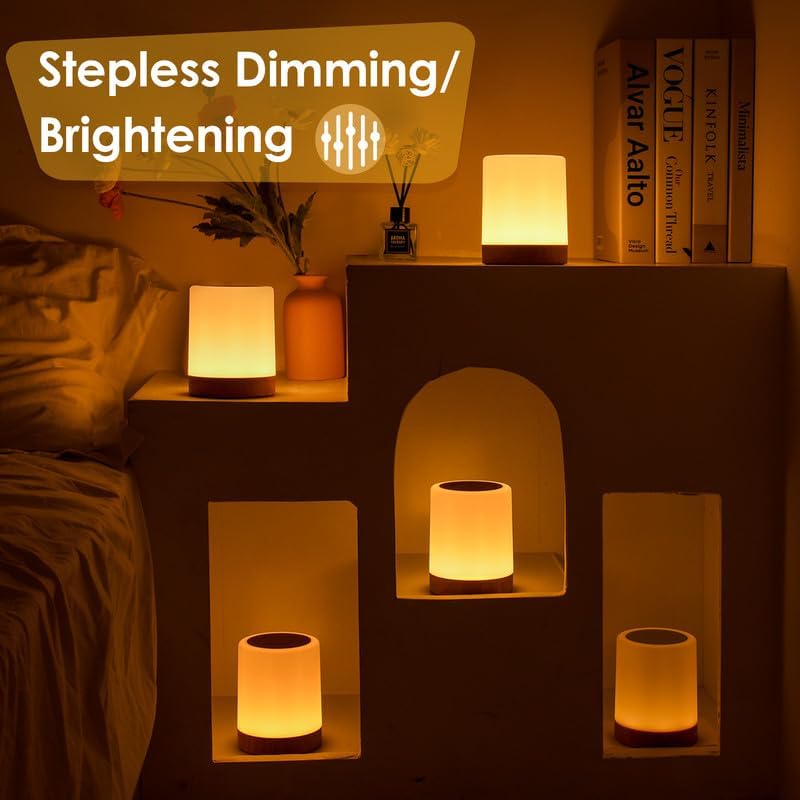 Auxmir Night Light, 3000mAh Rechargeable Baby Table Lamp - Image 2