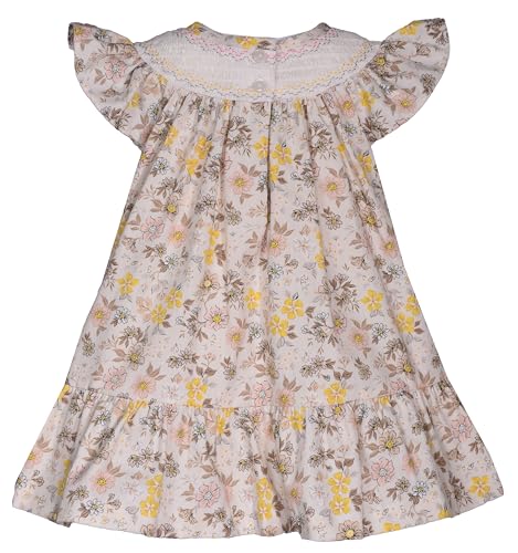 Bonnie Jean Girls Floral Print Smocked Dress2