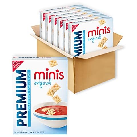 Premium Original Mini Saltine Crackers, 6 - 11 oz Boxes Cover