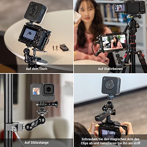 SMALLRIG Mini Magic Arm mit Super Clamp, Super Klammer, Stativ Clamp für DJI Ronin M, Kamerahalterung Klemme mit 360° Kugelkopfarm, Klemm Halterung Halter - 1138 - Image 5
