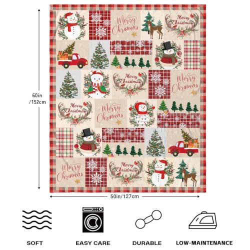 Image of Christmas Throw Blanket, for Mom Grandma Sister Dad, 50 inchx60 inch