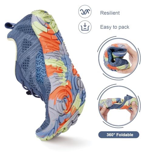 Image of Hike Barefoot Shoes, Pro Barefoot Shoes Women Men, Athletic Hiking Minimalist Water Shoe Breathable Quick Dry Zero Drop Trail Running Shoe with Non-Slip Sole & Wide Toe Box