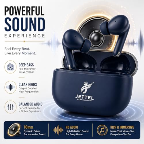 Image of Ear Buds Wireless, Earbuds, Bluetooth Earphones Wireless 5.4v, 50H Playtime