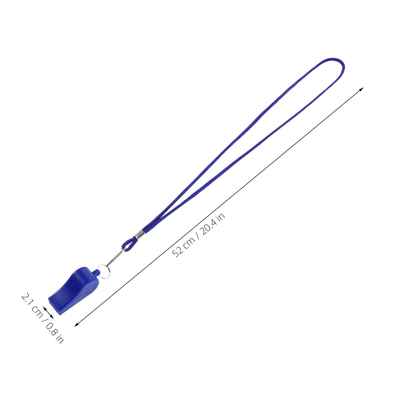 ibasenice 36 Piezas Silbatos de Emergencia Plásticos con Lanyard Sonido Fuerte para Deportes y Seguridad Azul