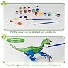 51x9s0+s3el - BONNYCO Dinosaur Toys for Kids Painting Kit 16 Figurines Kids Crafts Kits with Glow in The Dark, Toys & Gifts for Boys | Kids Toys 3 4 5 6 7 8 9 10 Years Old Gifts for Kids Birthday, Christmas