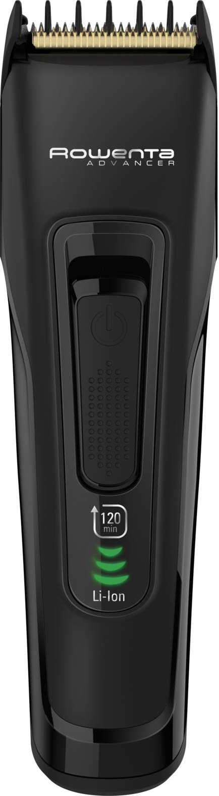 Rowenta Advancer Tondeuse à cheveux lames acier inoxydable revêtement titane autonomie 120 min charge rapide LED