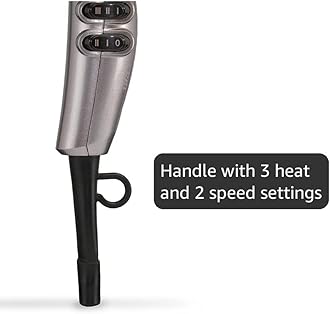 BaByliss Shimmer Hair Dryer - 2100W Professional Ionic Blow Dryer, Lightweight Travel Hairdryer, Fast Drying Ceramic Hair Dryer, 3 Heat & 2 Speed Settings, Silver, 5336BU