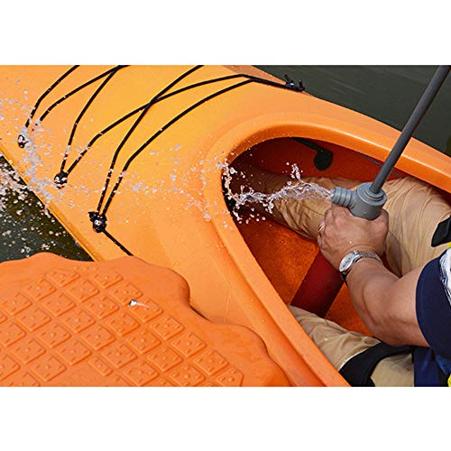 Bomba de mão de caiaque flutuante mão bomba de esgoto para acessórios de canoa de resgate caiaque es