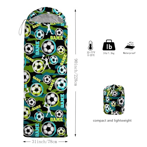 Image of QOOMO Camping Sleeping Bags,3 Season Warm & Cool Weather,Lightweight,Waterproof Sleeping Bags for Adults & Kids,Traveling,and Outdoors,Camping Gear Equipment