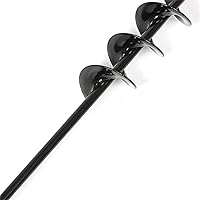 Vista 4 de findmall Broca de taladro de longitud extendida de 32 x 2 para plantas de jardín para plantar bulbos, taladro hexagonal de 3/8, taladro de tierra