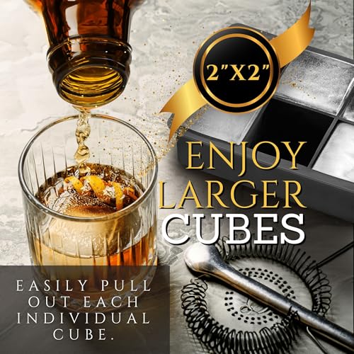 Bandeja para cubos de hielo grandes para whisky con tapa miniatura 3