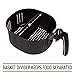Simple Living Products XL 5.8QT Air Fryer Basket Divider, Non-Stick, Compatible with all XL Air Fryers, Reduces Cooking Time by 20%