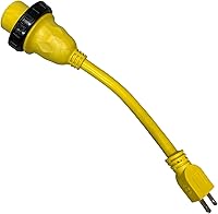 Vista 2 de Amp Up Marine & RV Cables 125 V 30 Amp hembra x 15 Amp macho Marine Shore Cable de alimentación Pigtail Boat Adapter - 21103