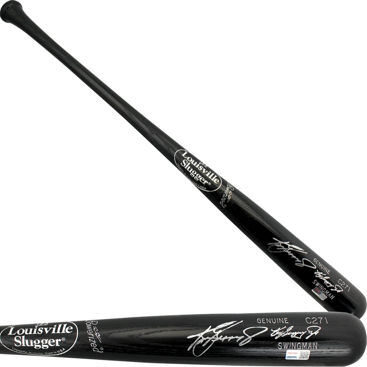 Ken Griffey Jr. Signed Autographed Black Louisville Slugger