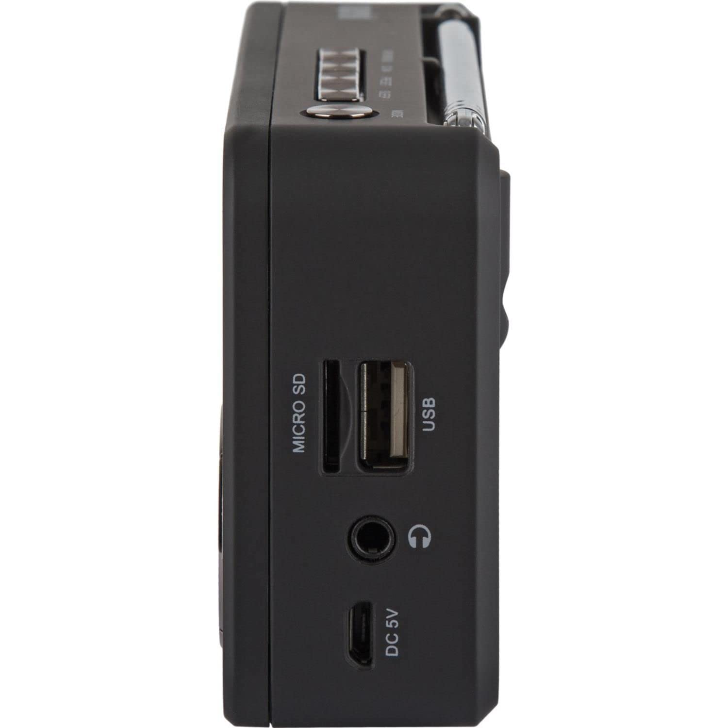 IMPERIAL DABMAN 13 (Dab+, FM, Altavoz, Pantalla, USB, MicroSD, Funcionamiento con batería, batería, pequeño, Control de Botones), Color Negro