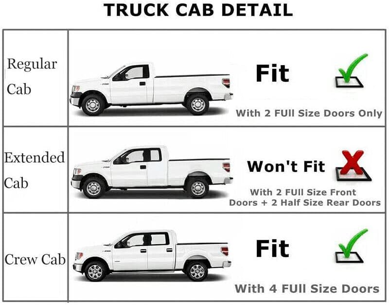 Miniatura 9 de ADVANCE IGNITION - Moldura de techo de cabina exterior mejorada compatible con Ford F-250 F-350 F-450 F-550 Super Duty (cabina regular y cabina de