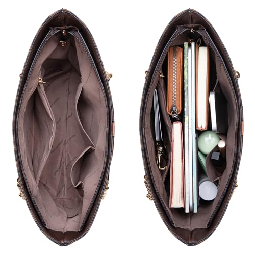 Image of Handbags for Women Chain Shoulder Vegan Leather Tote Bag Top Handle Handbag