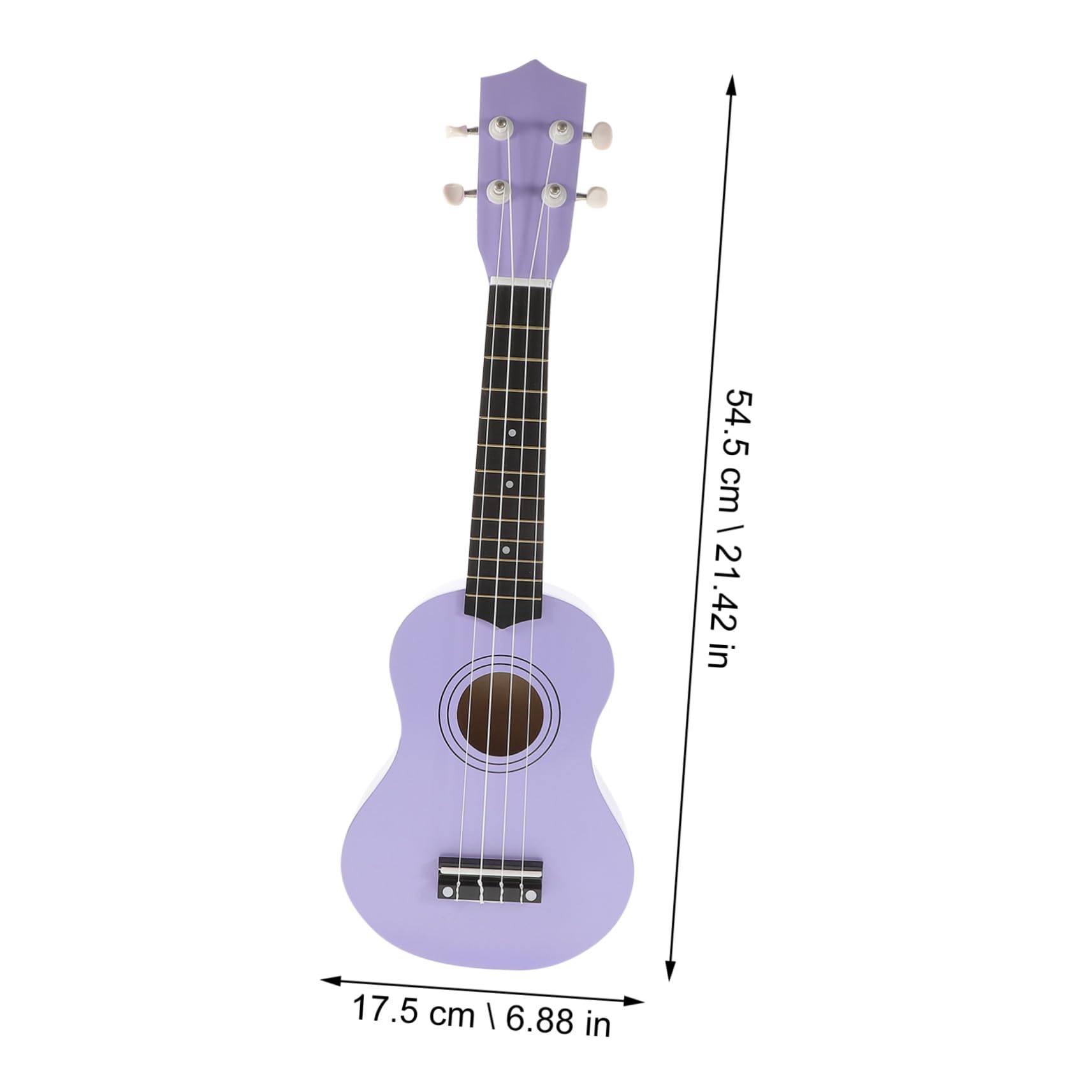 Alasum Ukelele 21 Pulgadas de Madera, Juguete Musical Infantil Guitarra Simulada, Superficie Pulida y Bordes sin Rebabas, Obsequio