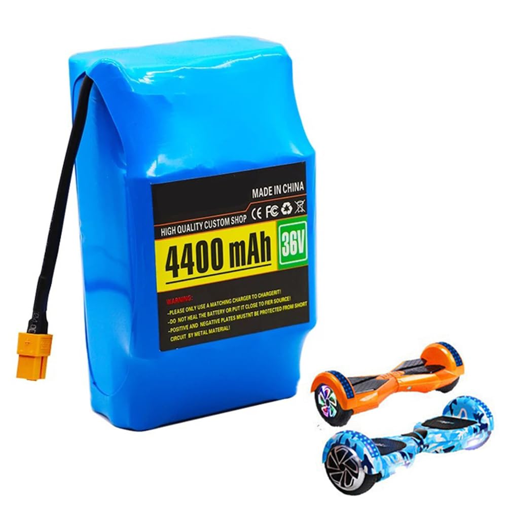 Batterie de Remplacement 36 V 4,4 Ah pour Hoverboard électrique 10S2P, Batterie Lithium 36 V 4 400 mAh pour Scooters électriques et véhicules Auto-équilibrés de 0 à 158 W.