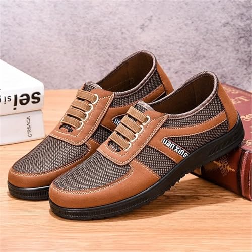 Mens Casual Fashion Slip on Shoes Dress Business Sneakers Mesh Work Comfortable Lightweight Soft Sole2