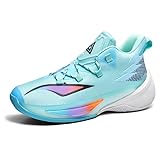 Solastride Men's Basketball Shoes with Anti Slip Wear-Resistant Cushioning Rebound Breathable Training Outdoor Sports Shoes(Moonlight,6.5)