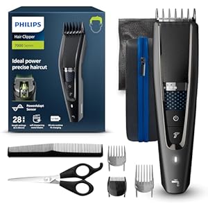 Philips Hair Clipper Series 7000 Haarschneider mit Trim-n-Flow-Technologie (Modell HC7650/15)
