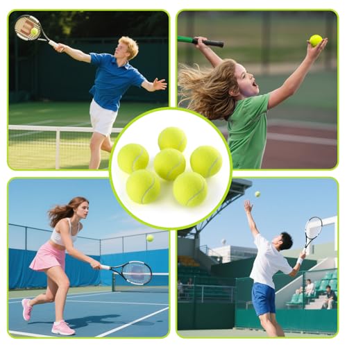 PHOEPET 6-Pack Tennis Balls for Beginner Training Practice- Bulk Dog Balls - image 3