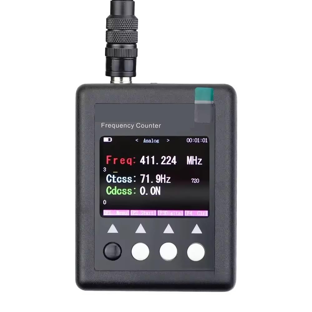 Contador de Frecuencia Portátil, Medidor de Radiofrecuencia Digital, 27MHz-3000MHz, Precisión de ±2~±4ppm