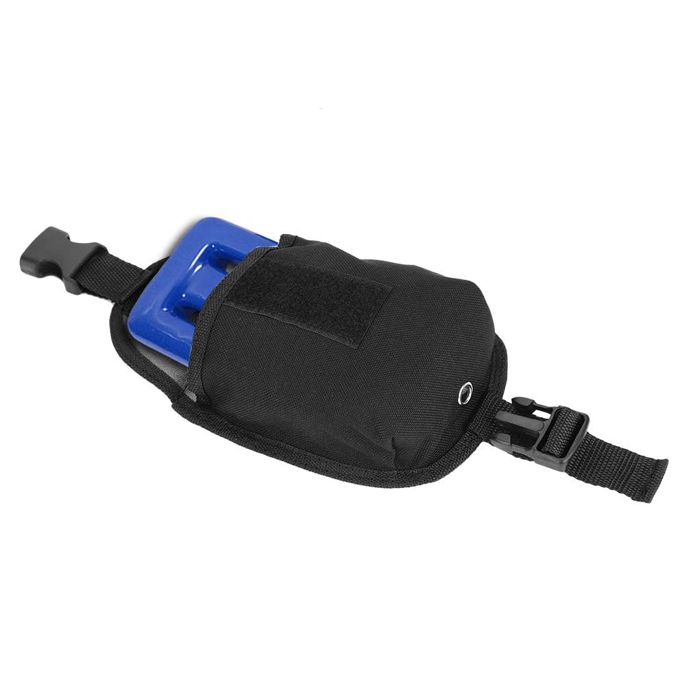 YOUTHINK Diving Weight Pocket 2KG Pack for Carryon Items and Counterweight Lead, for Diving Belt 5CM, Suitable for Divers and Water Sports Enthusiasts (Black)