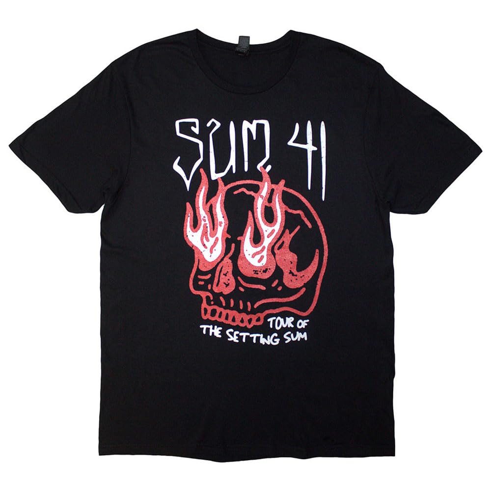 Rock Off Officially Licensed Products Black Sum Tour 24 Skull T Shirt Size 41