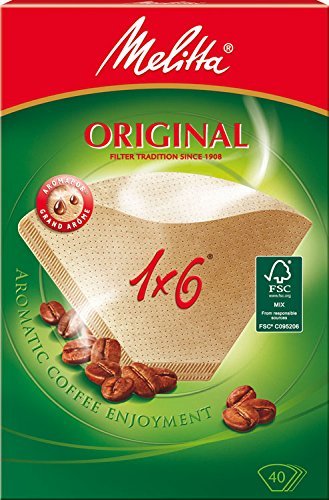 400 x Filtertüten/KaffeefilterMelitta Original 1x6 (Naturbraun)
