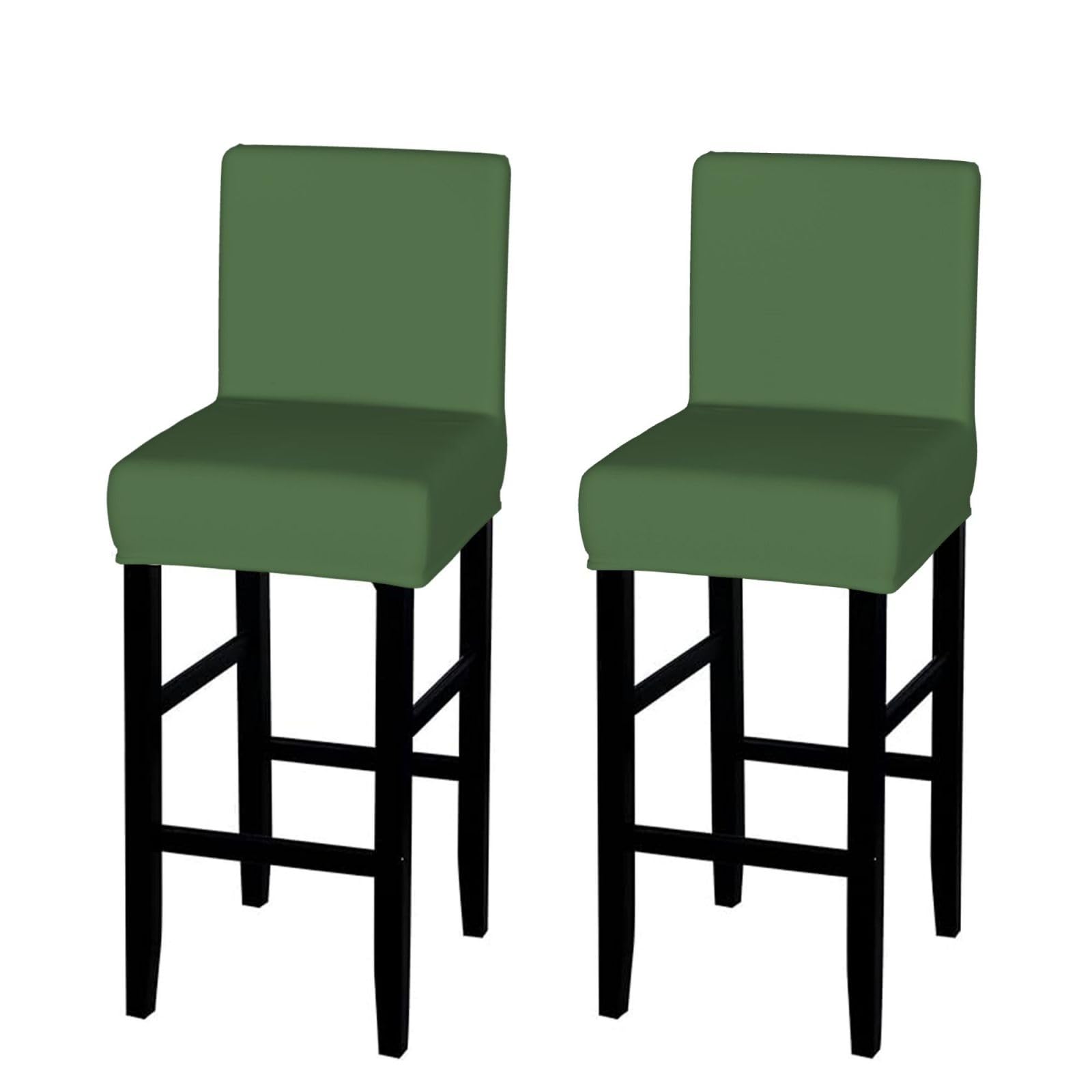 SXZVVBN Cyan Stretch Bar Stool Covers Dining Seat