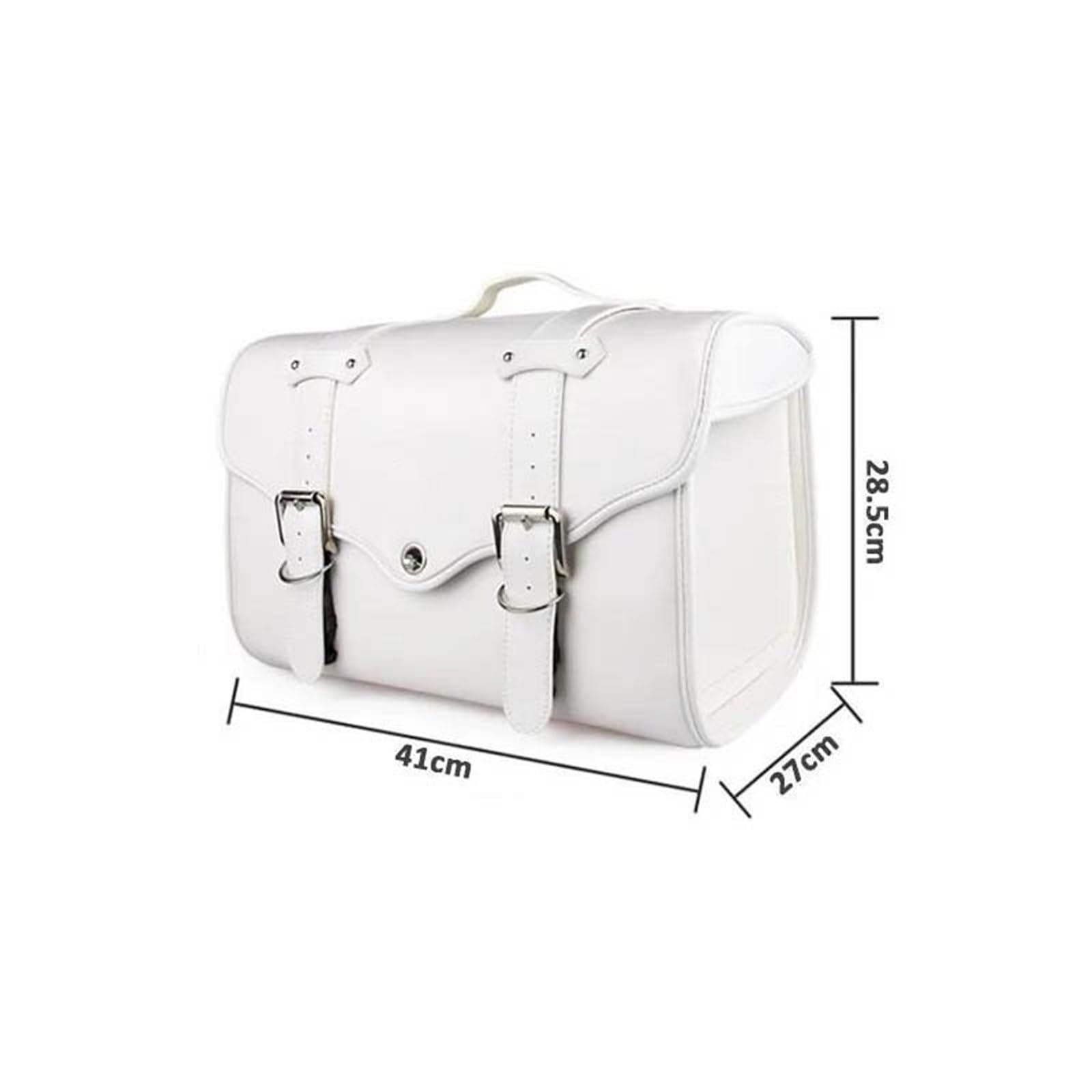 Reisebeutel Gepäcktasche Für Rebel Für Cruiser Scooter Reisetasche Sissy Bar Motorrad-Hecktasche Seitensatteltasche(Black White)