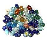 Millefiori Lampwork Glass Beads for DIY Necklace Bracelet Jewelry Making (8x12mm Oval)