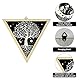 craspire 2 STÜCKE Dreieck Pendelbrett 10 Wandbehang Ornament Tarot Boho Holz Wanddekoration Metaphysisches Nachrichtenbrett Holz Mysteriöses Brett