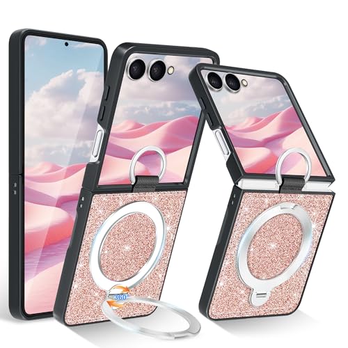 Coque Samsung Galaxy Z Flip 7 évitez les chutes du téléphone pliable grâce à l'anneau rotatif solide