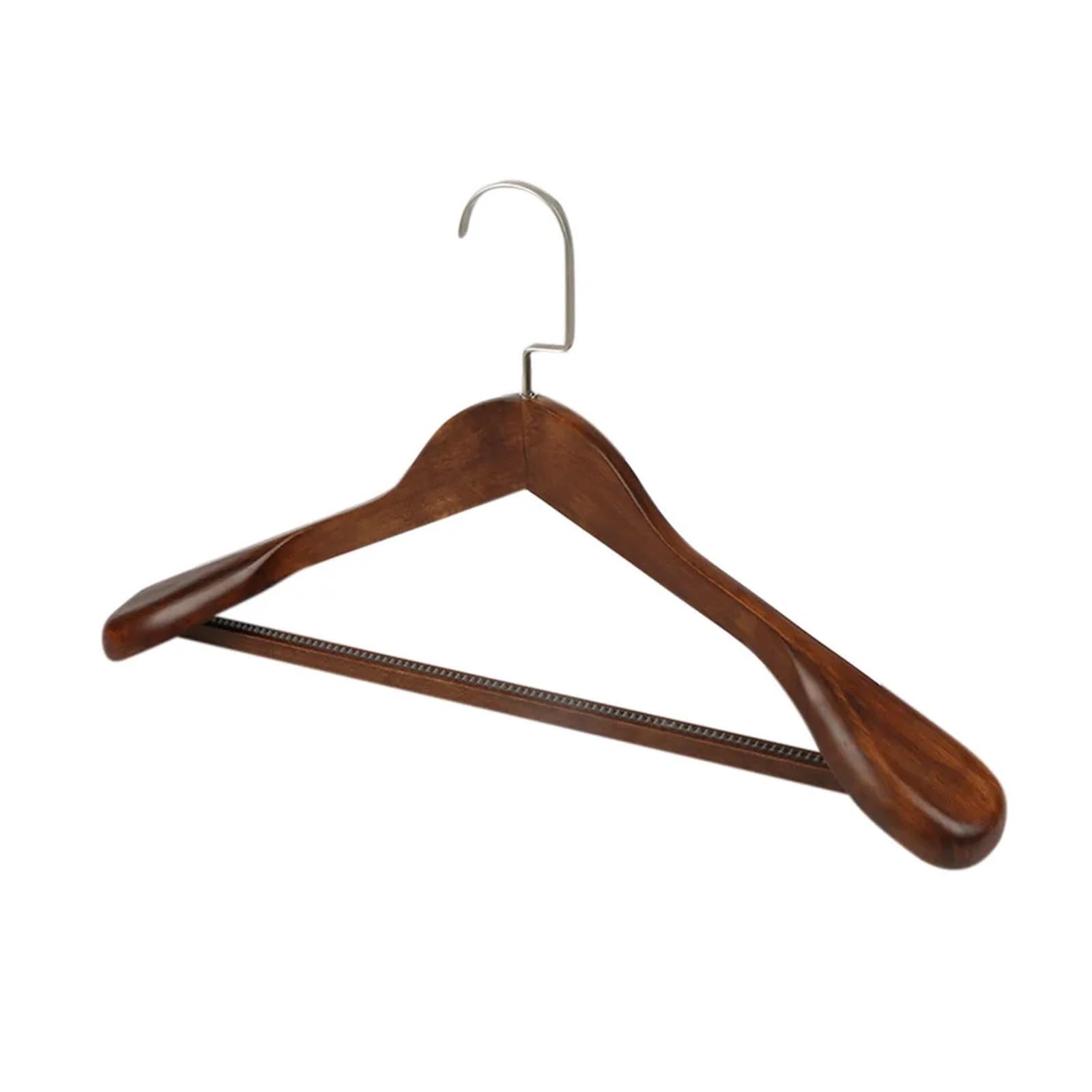 Hochwertige Kleiderbügel aus Holz, breite Schultern, Massivholz, mit rutschfestem Design für Hotel und Schrank, nahtloser Wäscheständer (Farbe 3), 5 Stück