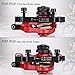 TOBWOLF 1 Pair Mechanical Disc Brake Kit, MTB Front & Rear Disc Brake Caliper with 160mm Rotor, Dual Piston Mechanical Disc Brake Set, Bicycle Accessories for Mountain Bike, Road Bike, BMX - Red
