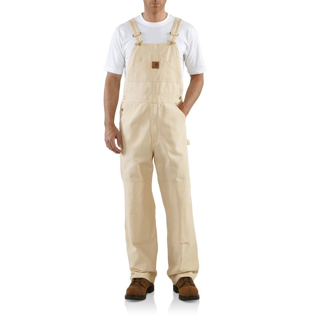 Carhartt Men's Drill Work Bib Overalls Unlined