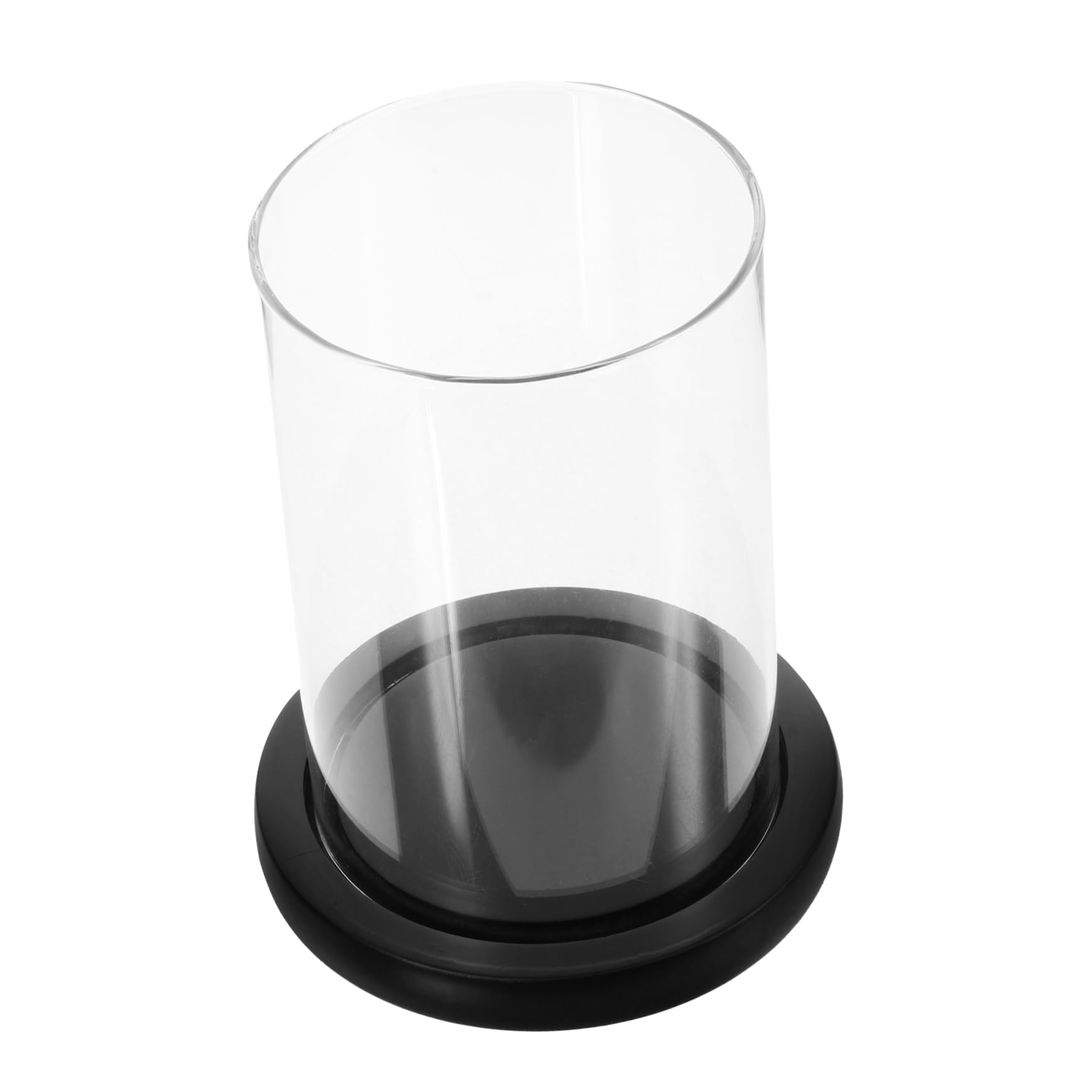 Bougeoir en verre intérieur avec tube de protection pour ambiance de table romantique