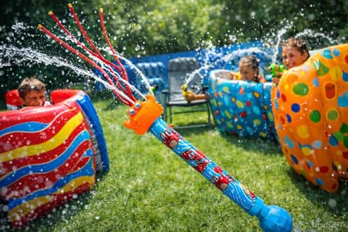 Image of Holi String Multy Directional Tichku Water Pipe Pichkari | with Free Balloons | | (Assorted) | PoPo Toys