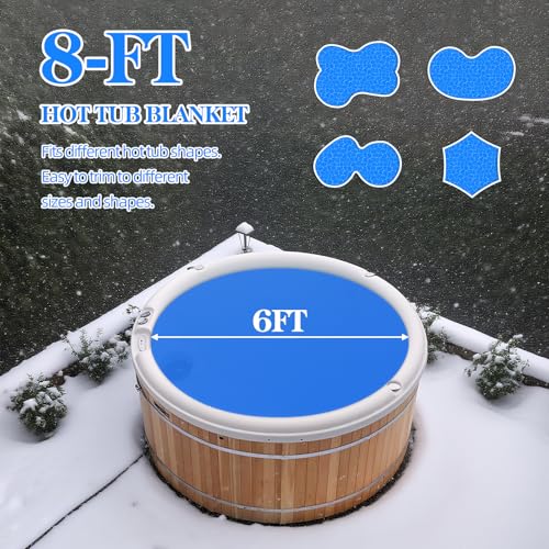 Cobertor burbuja para jacuzzi 8 ft redondo miniatura 2