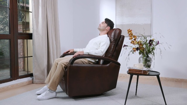 Amazon.com: CHITA Genuine Leather Power Swivel Glider Rocker