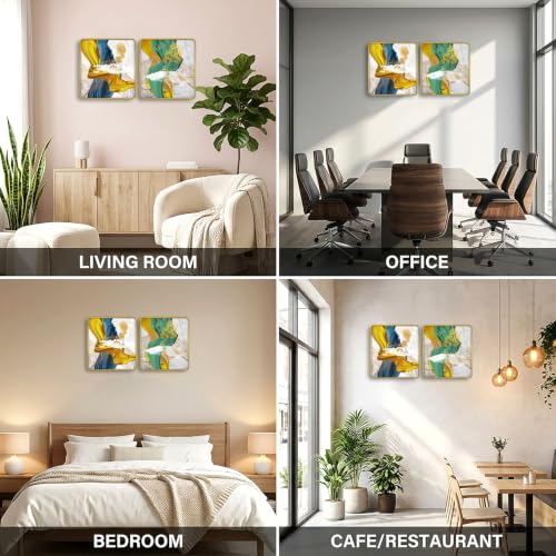 Image of RANDOM Premium Square Wall Painting Set of 2, 38 x 38 cm (Premium Square painting)